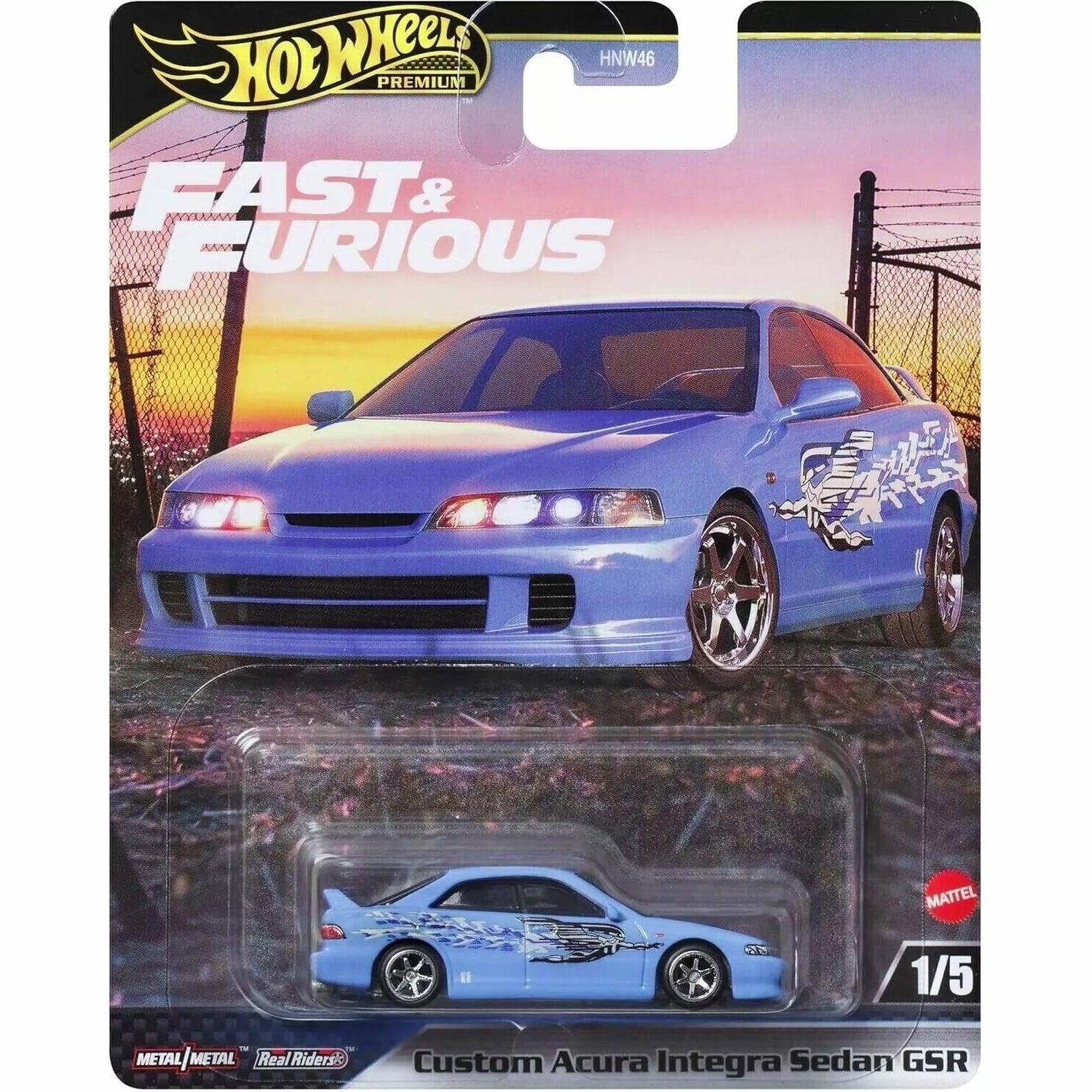 Hot Wheels Custom Acura Integra Sedan GSR – Premium Fast & Furious