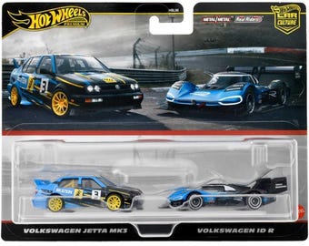 Hot Wheels Premium Car Culture 2-Pack – Volkswagen Jetta MK3 & Volkswagen ID R HBL96 hrr83 die-cast models