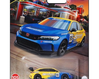 Hot Wheels '24 Honda Civic Type-R – Premium Boulevard #105 1/64 Die-Cast Model