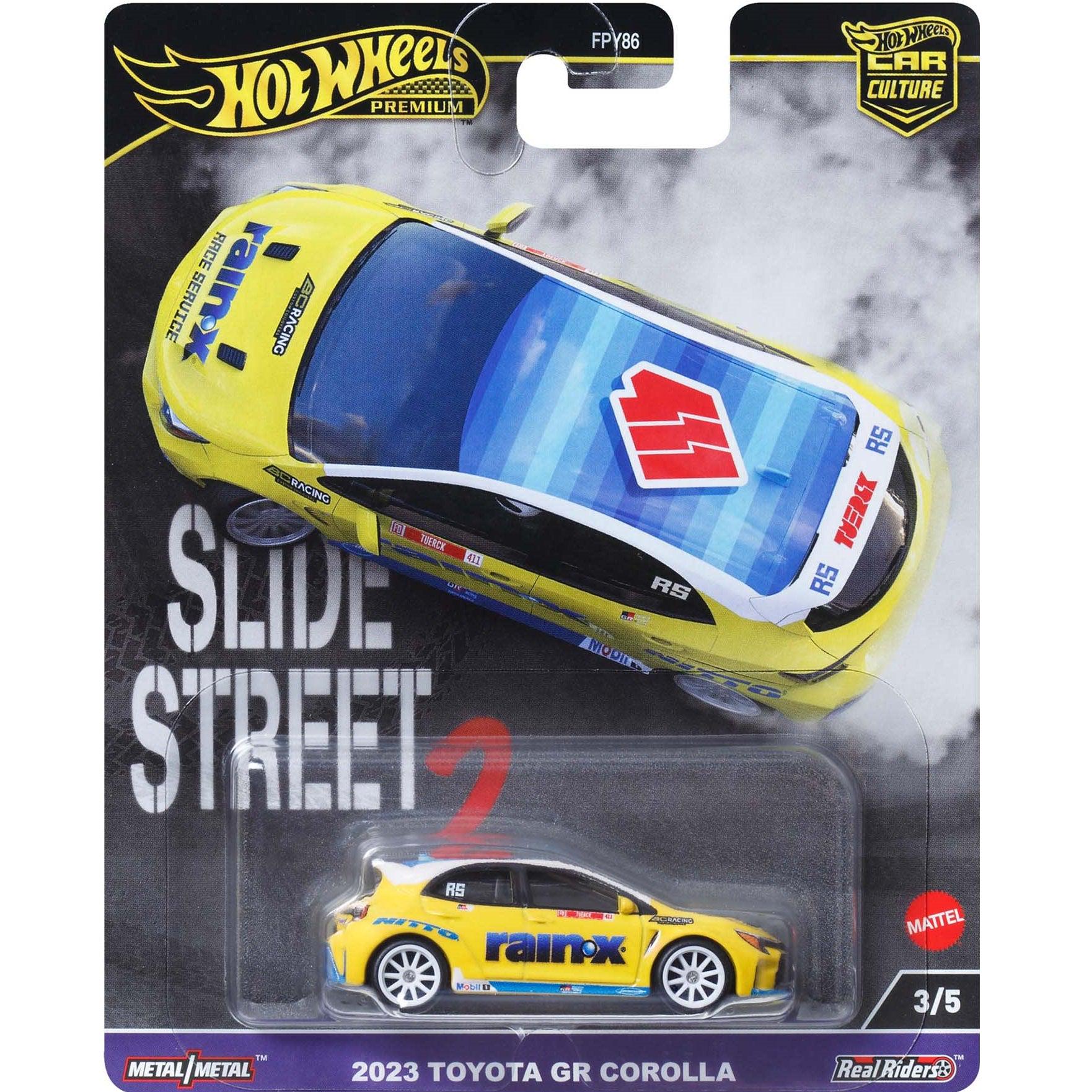 Hot Wheels Rare Toyota GR Corolla – Premium Street Slide 2 1/64