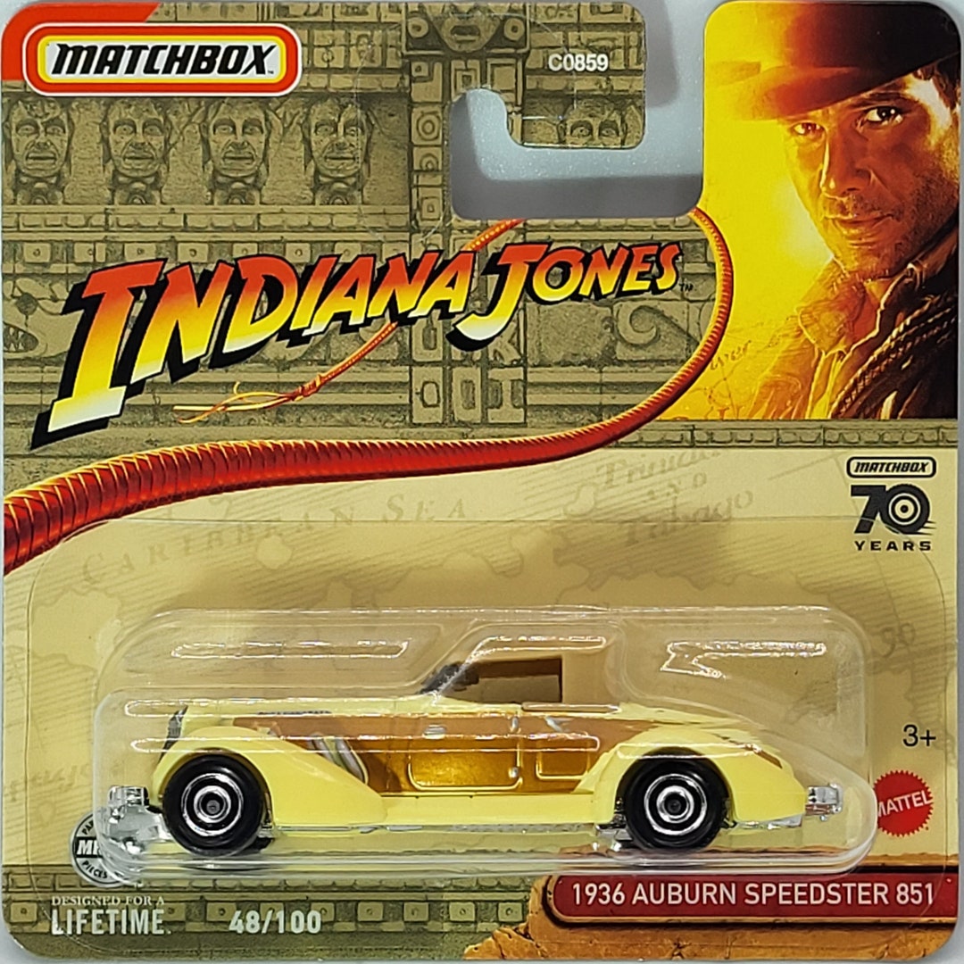 Matchbox Indiana Jones 1936 Auburn Speedster 851 70 Years Rare Etsy