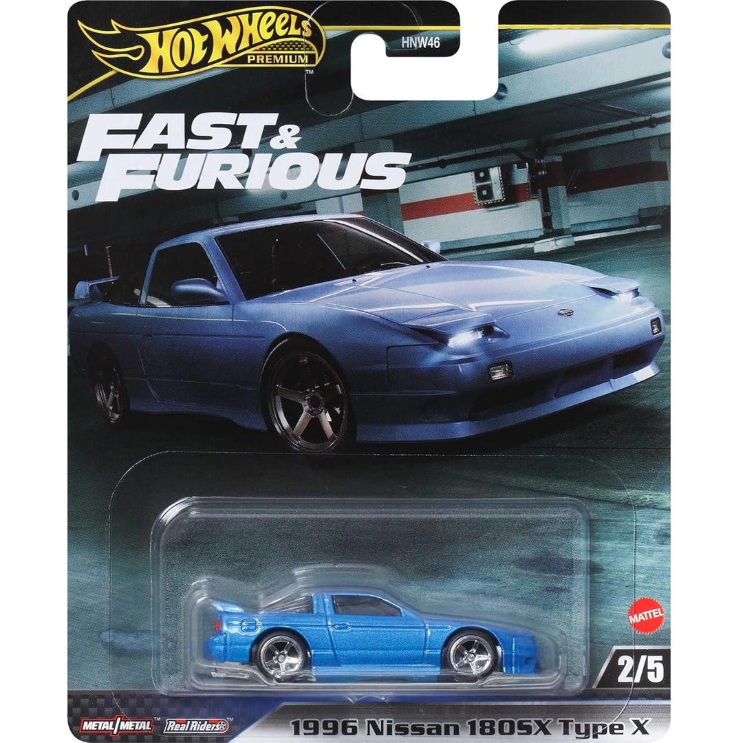 Hot Wheels 1:64 1996 Nissan 180SX Type X – Fast & Furious