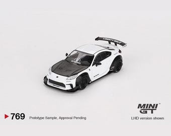 MiniGT 1:64 Toyota GR86 LB Nation White – #769 MGT00769 Die-Cast Model