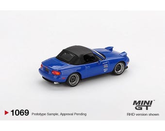Mini GT 1:64 Mazda Miata MX-5 (NA) Tuned Version Dark Blue Lhd