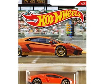 Hot Wheels Lamborghini Aventador Miura Homage 1/4 Mile Finals 4/5