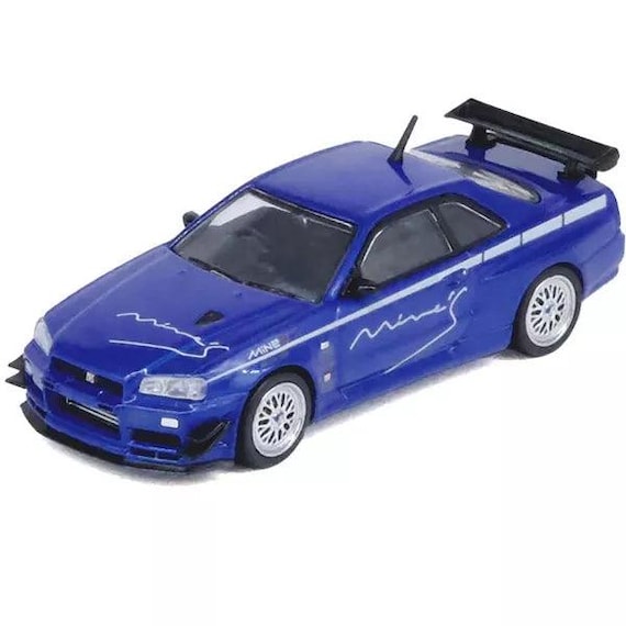 1/64 Nissan Skyline GT-R Mine's (R32) GT-R Nissan Skyline By in (BLUE