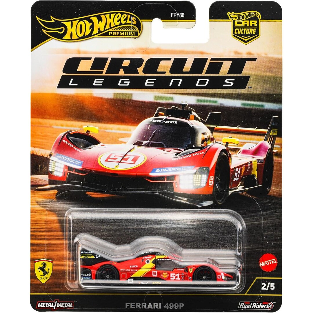 Hot Wheels 1:64 ferrari 499P – Car Culture Circuit Legends JBK49