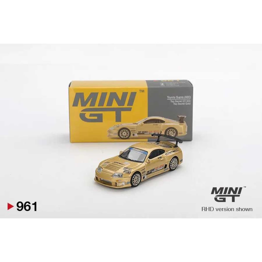 Minigt 1:64 Toyota Supra (A80) Top Secret GT-300 Gold RHD – #961