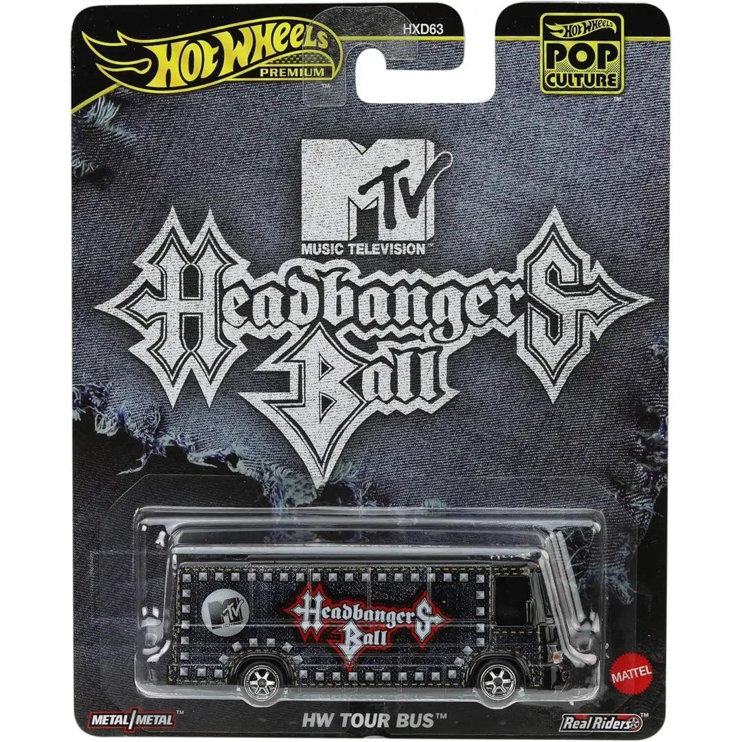 Hot Wheels 1:64 HW Tour Bus – MTV Headbangers Ball Pop Culture