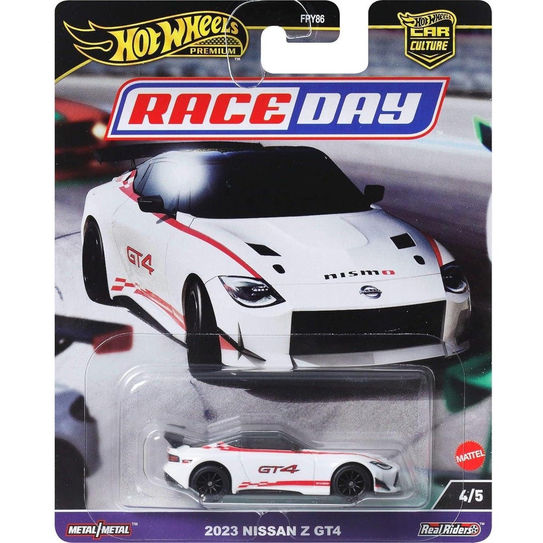 Hot Wheels 1:64 Nissan Z GT4 – Car Culture Premium Race Day HRV73
