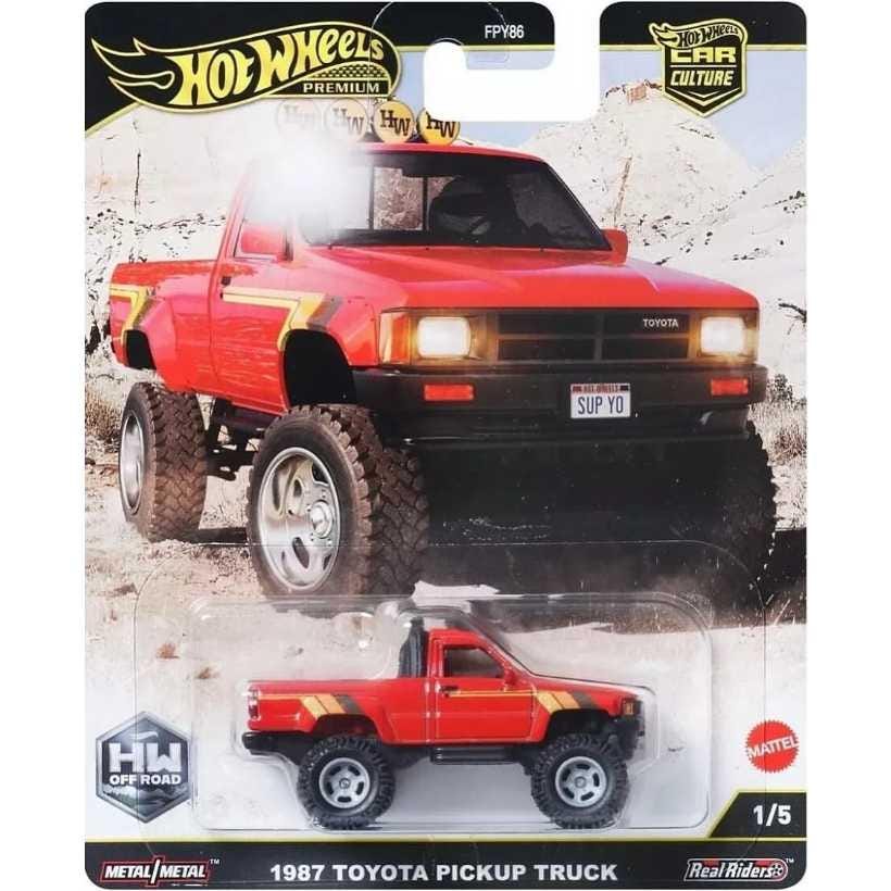 Hot Wheels 1:64 1987 Toyota Pickup Truck – Car Culture Premium HW Off ...