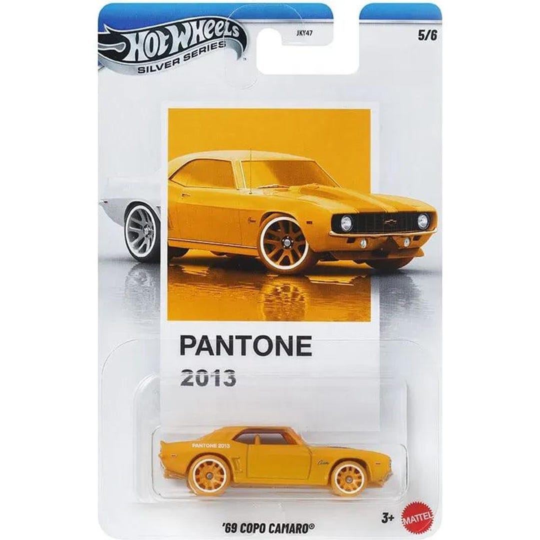 Hot Wheels 1:64 '69 COPO Camaro – Silver Series Pantone 2013 JKY47