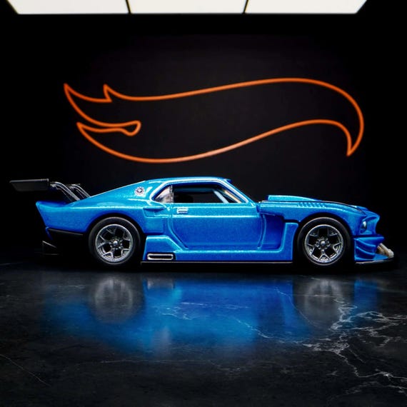 Hot Wheels Elite 64 Modified '69 Ford Mustang – Acapulco Blue