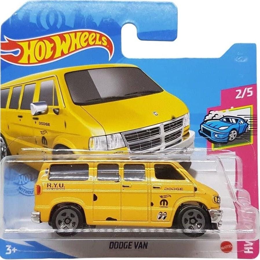 Hot Wheels 1:64 Dodge Van Mooneyes – HW Drift 50/250 Yellow Rare