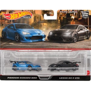 ホットウィール プレミアムカーカルチャー 2パック – パンデム スバル BRZ & レクサス RC F GT3 hbl96 hkf51 ダイキャストモデル