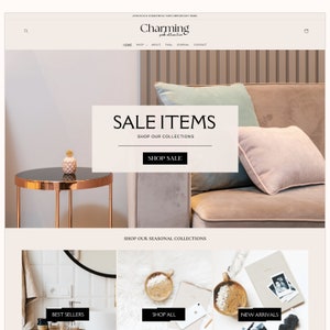 PINK - Light Eclair in AR Deco style Shopify theme | Customizable Template | Editable Canva templates included | Shopify OS 2.0