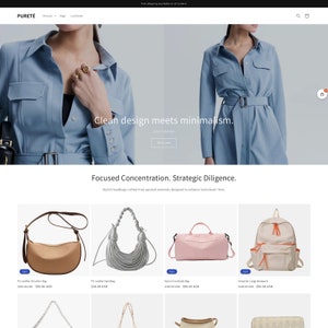 Pureté  - Shopify Fashion Theme | Clean and Minimal Shopify Theme | Shopify Theme for Clothing Store | Shopify Website template |Shopify 2.0