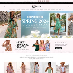 FEMININITY - Pink and Gentle Fashion Shopify Theme | Shopify Customizable Theme | Editable Canva Templates Included | Shopify OS 2.0