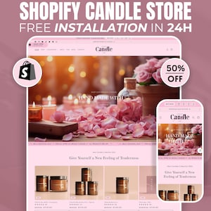 Rosa Kerze - Shopilly Theme: Modern Beauty Website Template