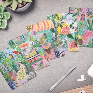 Ensemble de cartes de voeux fantaisistes - Parfait pour les anniversaires, les remerciements ou les réjouissances à tout moment, des motifs colorés pour toutes les occasions, lot de 5