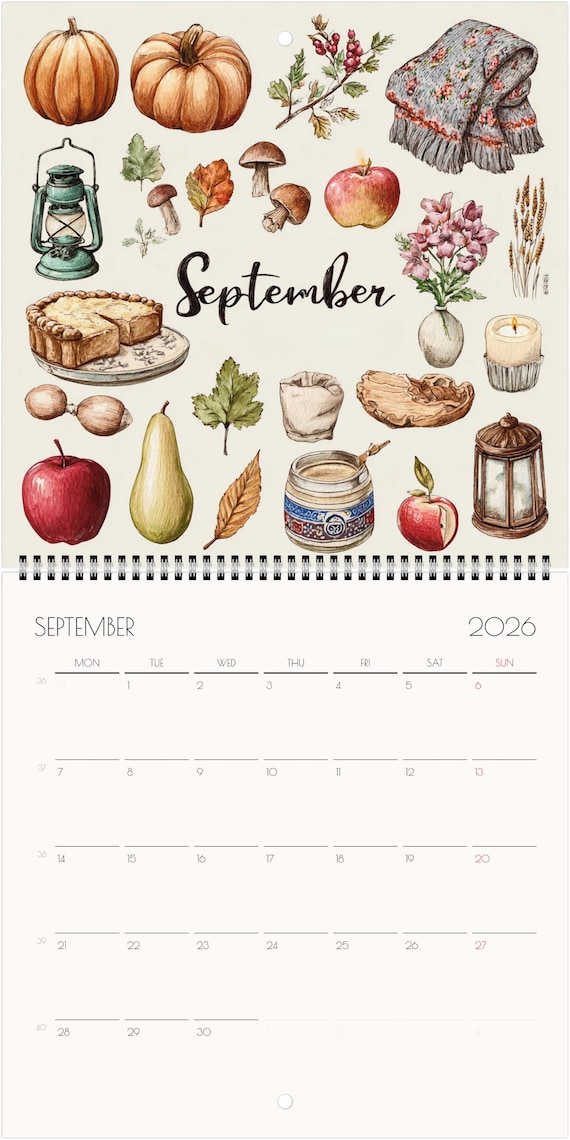 RED EMBER Bucket List Destinations 2026 Wall Calendar 12 Month | 12" X 24" Open | Thick & Sturdy Paper | Giftable | Calendar 2026