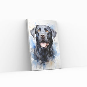 Black Lab Art Print, Black Labrador Print Digital Download, Labrador art, Labrador water color, Labrador Retriever art, Labrador painting