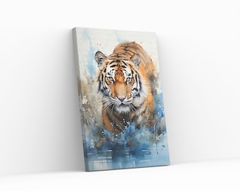Tiger Wall Art, Tiger prints, Tiger Painting, Tiger art, Digital Art, Animal prints, Animal Wall Art, Tiger decor, Tiger Home Decor, Tigers