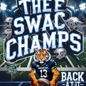 Jackson State THEE Swac Champs T-Shirt, JSU, Tigers,Apparel