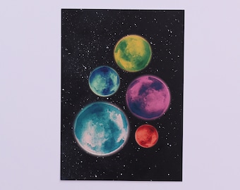 Moons Connected – Postcard
