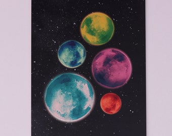 Moons Connected – Art Print