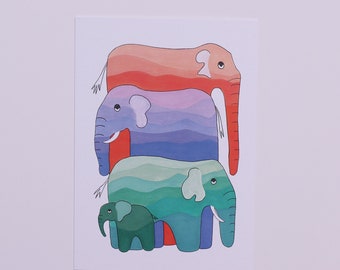 Elephant Mountain Sundown – Postcard