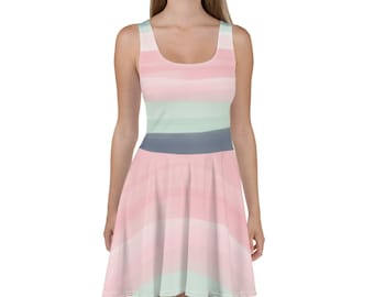 Skater Dress,colored dress, Cute Holiday Skater Dress for Women, Dress to impress with this skater dress!