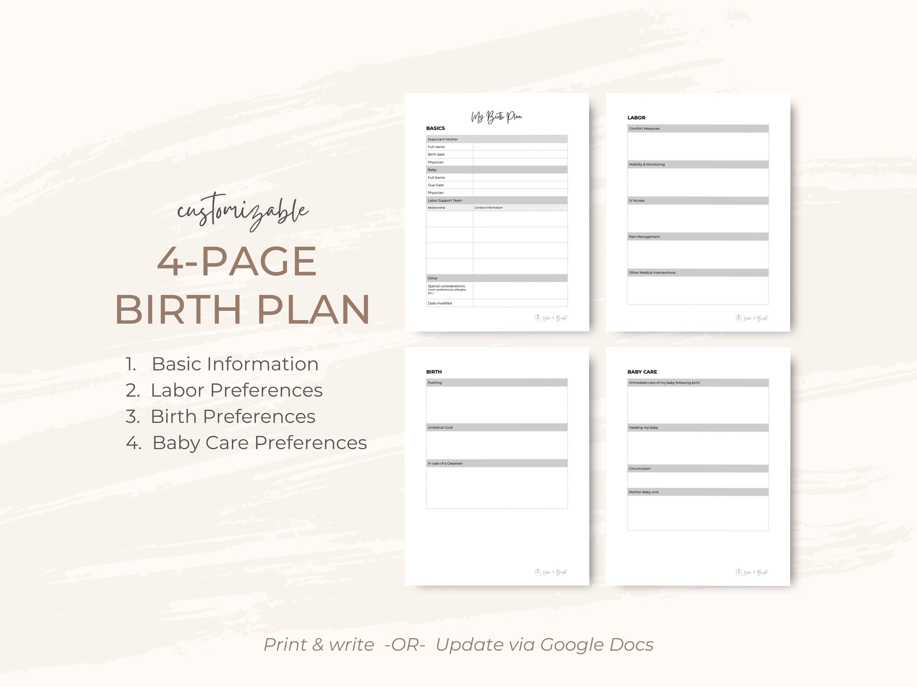 Postpartum Recovery Planner