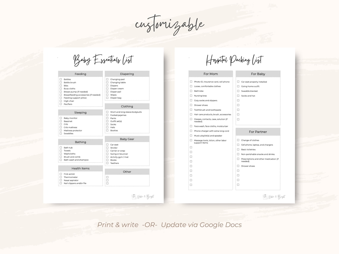 Baby Planner Printable, Baby Binder Template, Newborn Tracker, Nanny ...