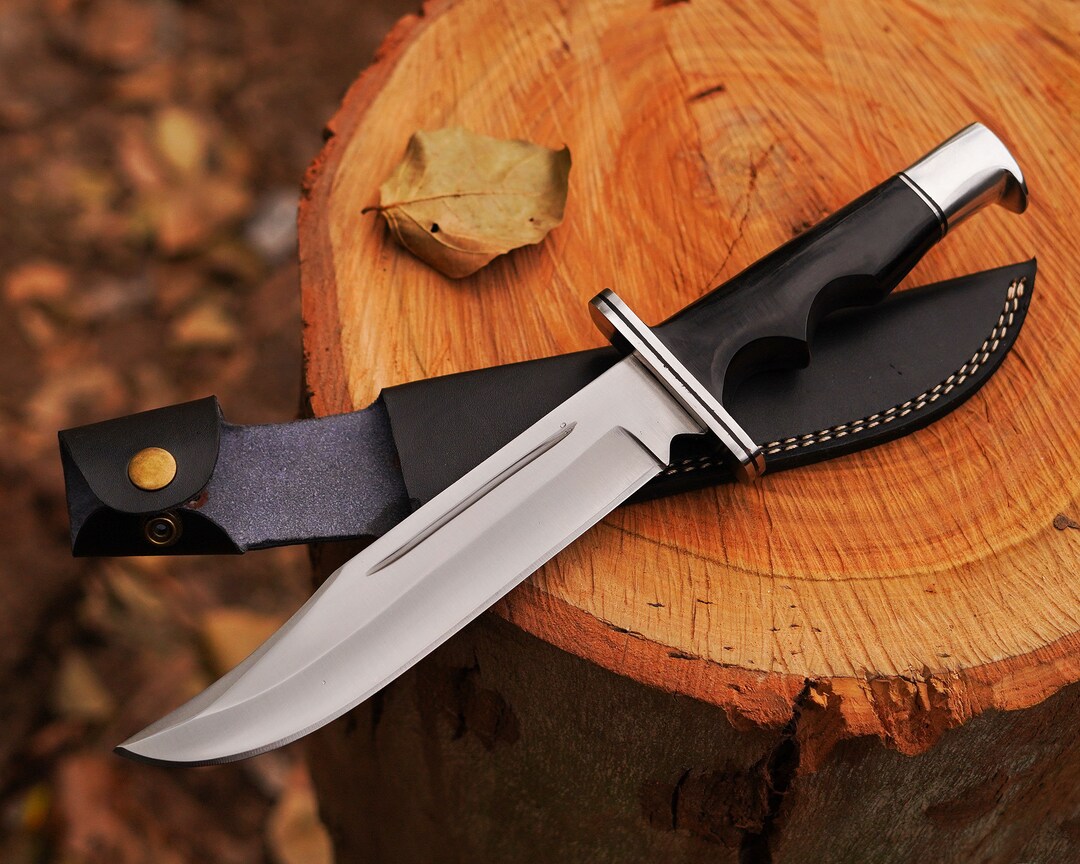 Scream Replica Knife Ghost Face Replica Buck 120 Hunting Knife Real Blade Knife Christmas Gift