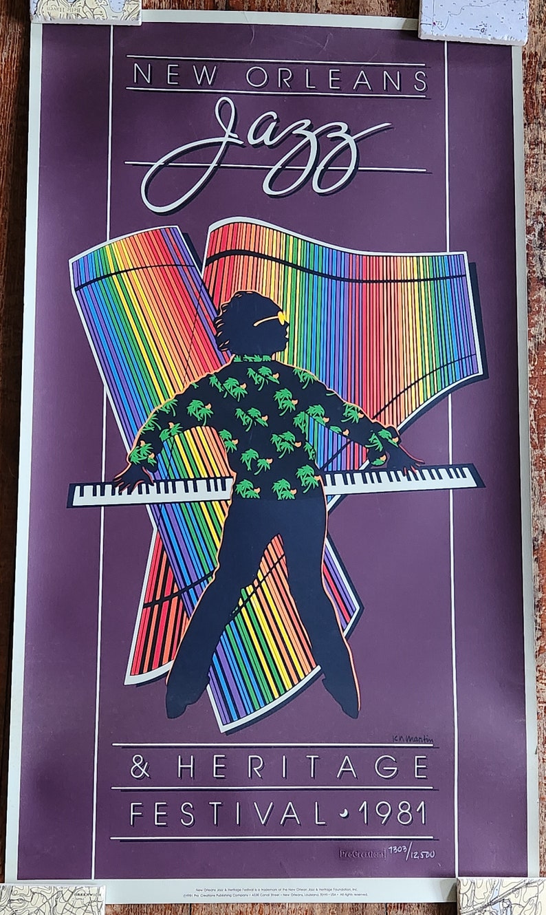 1981 New Orleans Jazz Fest Poster Etsy