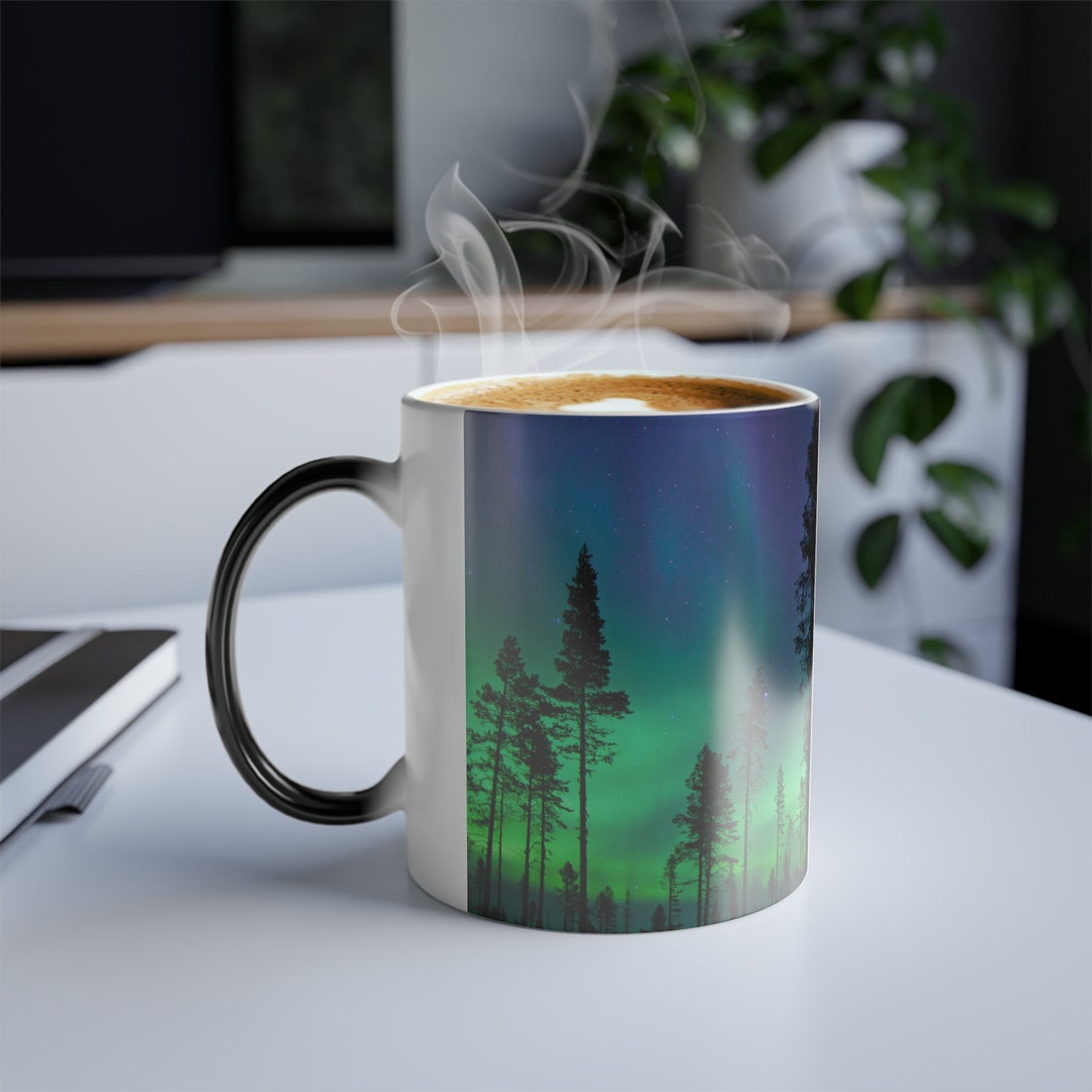 Northern Lights Delight Color-changing Drinkware Mug to Mesmerize Your ...