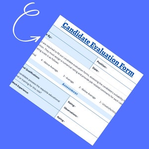 Comprehensive Candidate Evaluation Form for Team Managers: Enhancing Recruiter Notes and Assessing Candidates Effectively