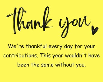 Employee Appreciation, Employee Recognition, Staff Appreciation and Employee Thank You Cards
