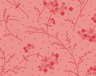 Pink Queen Annes Lace Cotton Fabric