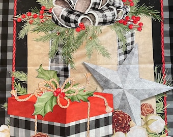 Festive Gingham Christmas Quilting Panel : Create Beautiful Holiday Projects with this 100% Cotton Panel
