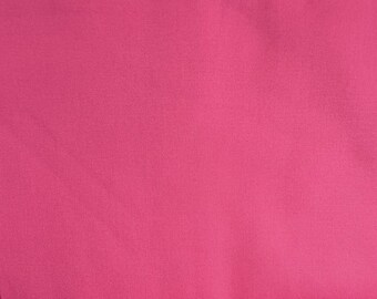 Hot Pink Cotton Blend Fabric by Yard, Stretchy Apparel Sewing Craft Material