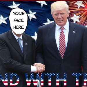 Spersonalizowane zdjęcie na okładkę Facebooka „I STAND WITH TRUMP”
