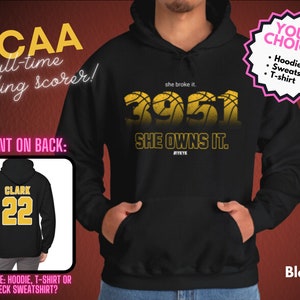 You Break It You Own It Sweatshirt, Caitlin Clark Sweatshirt, Caitlin Clark College Sweatshirt, College Sweatshirt, 3951 All-Time High Score