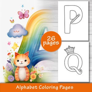 Coloriages de l&#39;alphabet pour enfants - Aventure d&#39;apprentissage amusante et éducative de l&#39;alphabet avec des activités captivantes pour le développement de la petite enfance