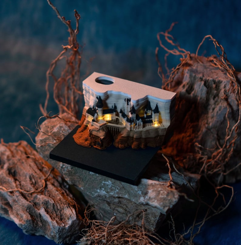 Hogwarts Castle Calendar 2025 with Lights Etsy