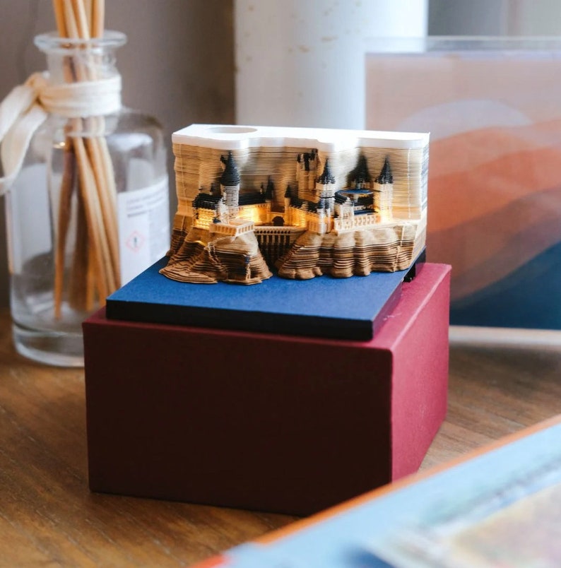 Hogwarts Castle Calendar 2024 With Lights Etsy