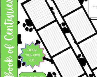 Book of Centuries | History Timeline | Print As You Go | Choose Your Own Style | Homeschool