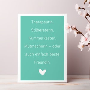 Beste vriend woordkaart met envelop, verjaardag, gewoon omdat, kleine attentie, bedankt, bestie, BFF, spreukkaart, spreuk, liefde