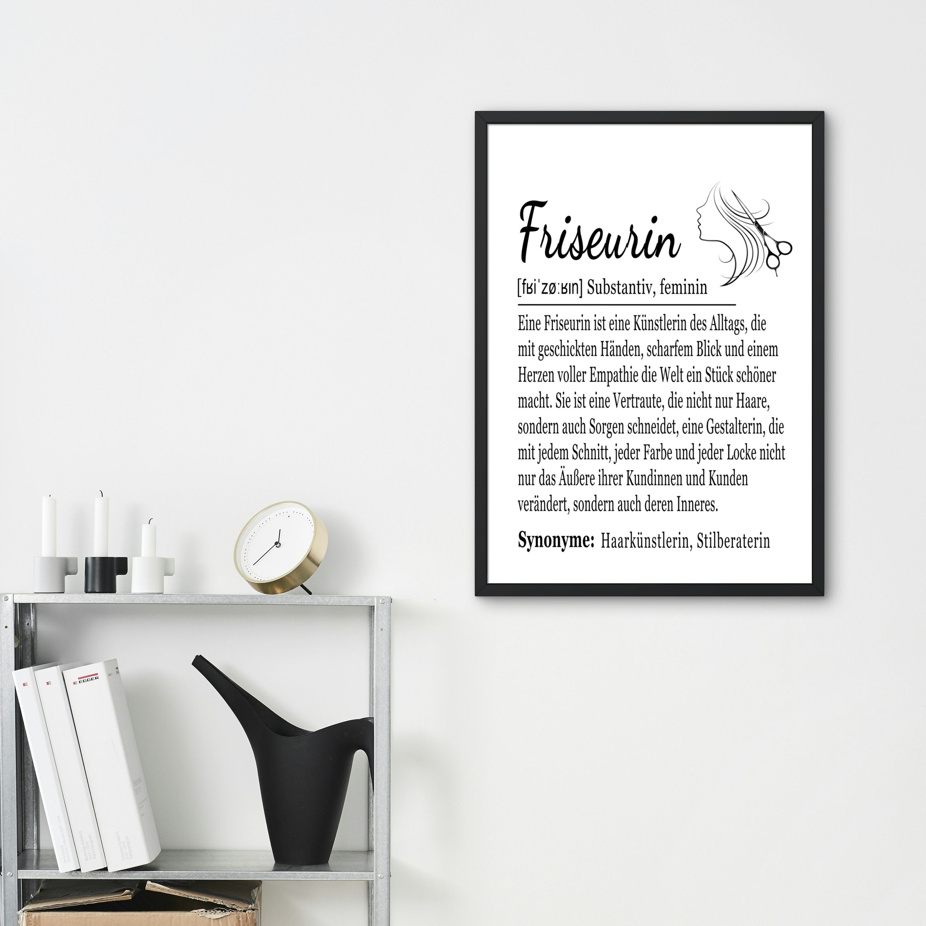 Hair Stylist Geschenk – Holzbox Schild Mit Spruch Für Friseure, 12,7x12,7 Cm Dekoration